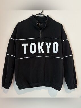 Rebellious One Tokyo Fleece Quarter-Zip Sweatshirt Medium